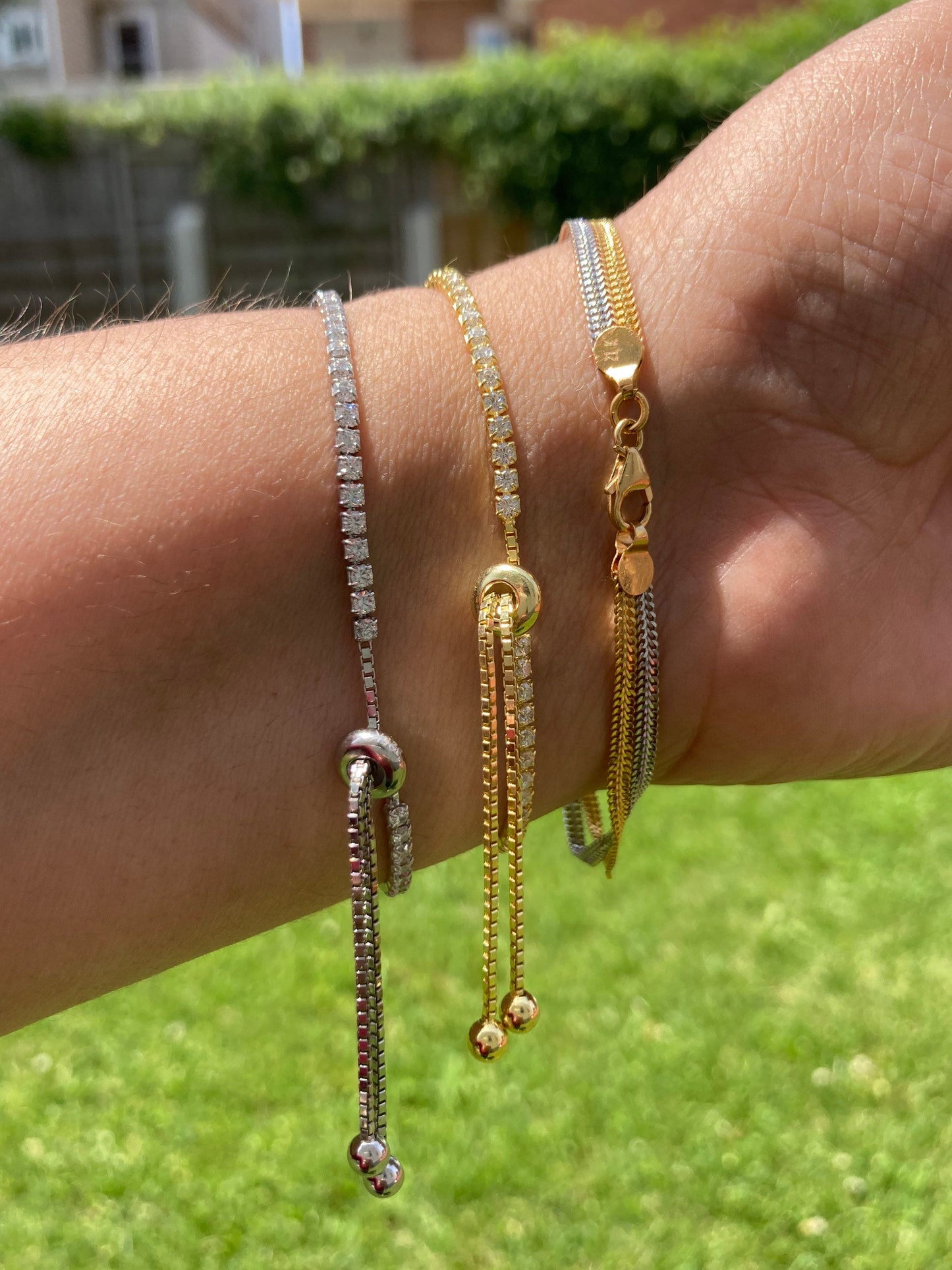 Dainty Evil Eye Tennis Bracelets