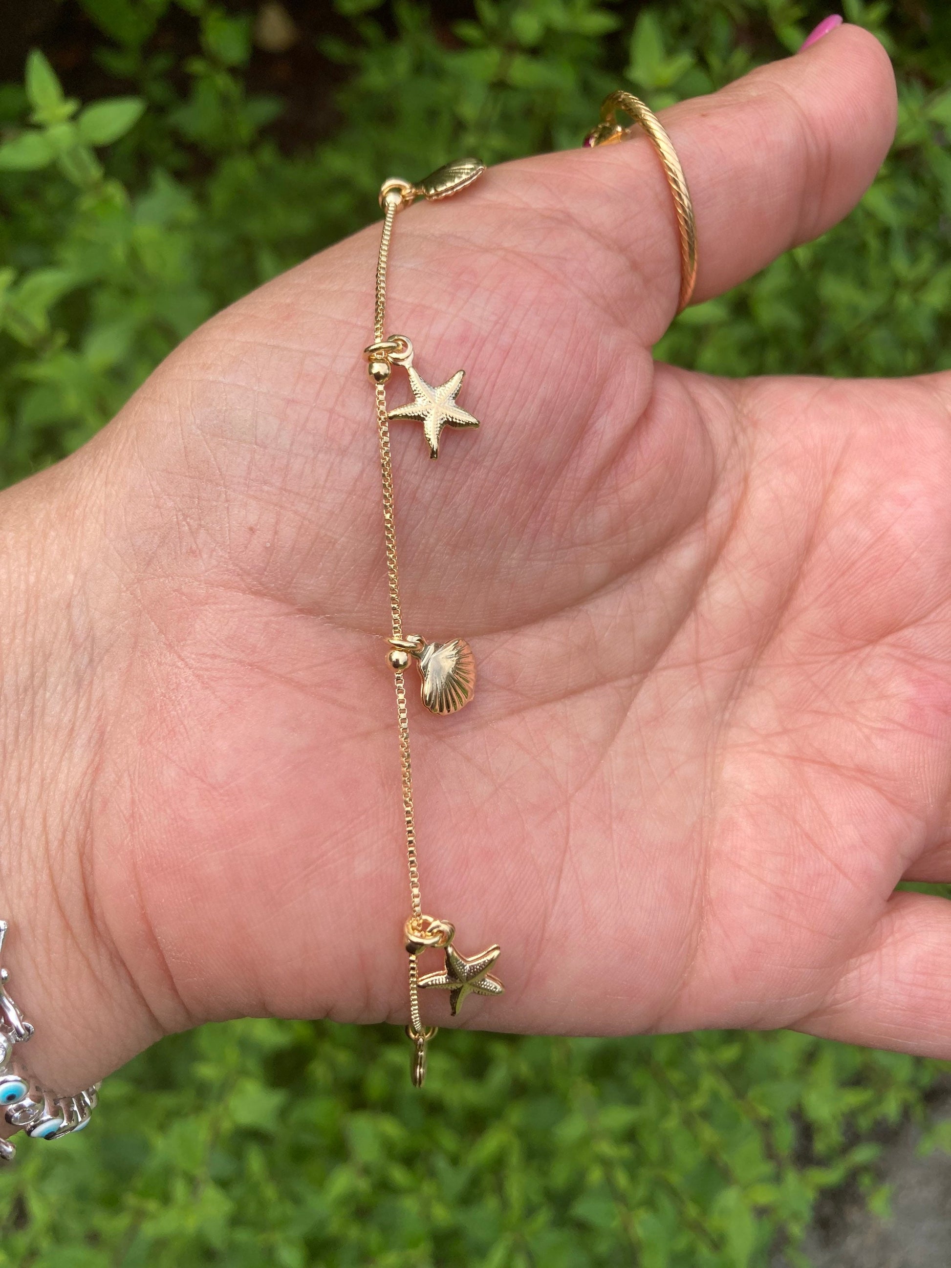 Sea Shell Star Anklet