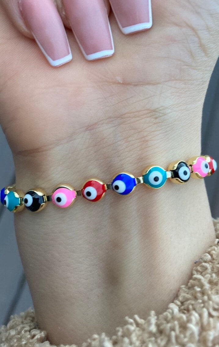 Candy Evil Eye Bracelets, Mal De Ojo Pulsera