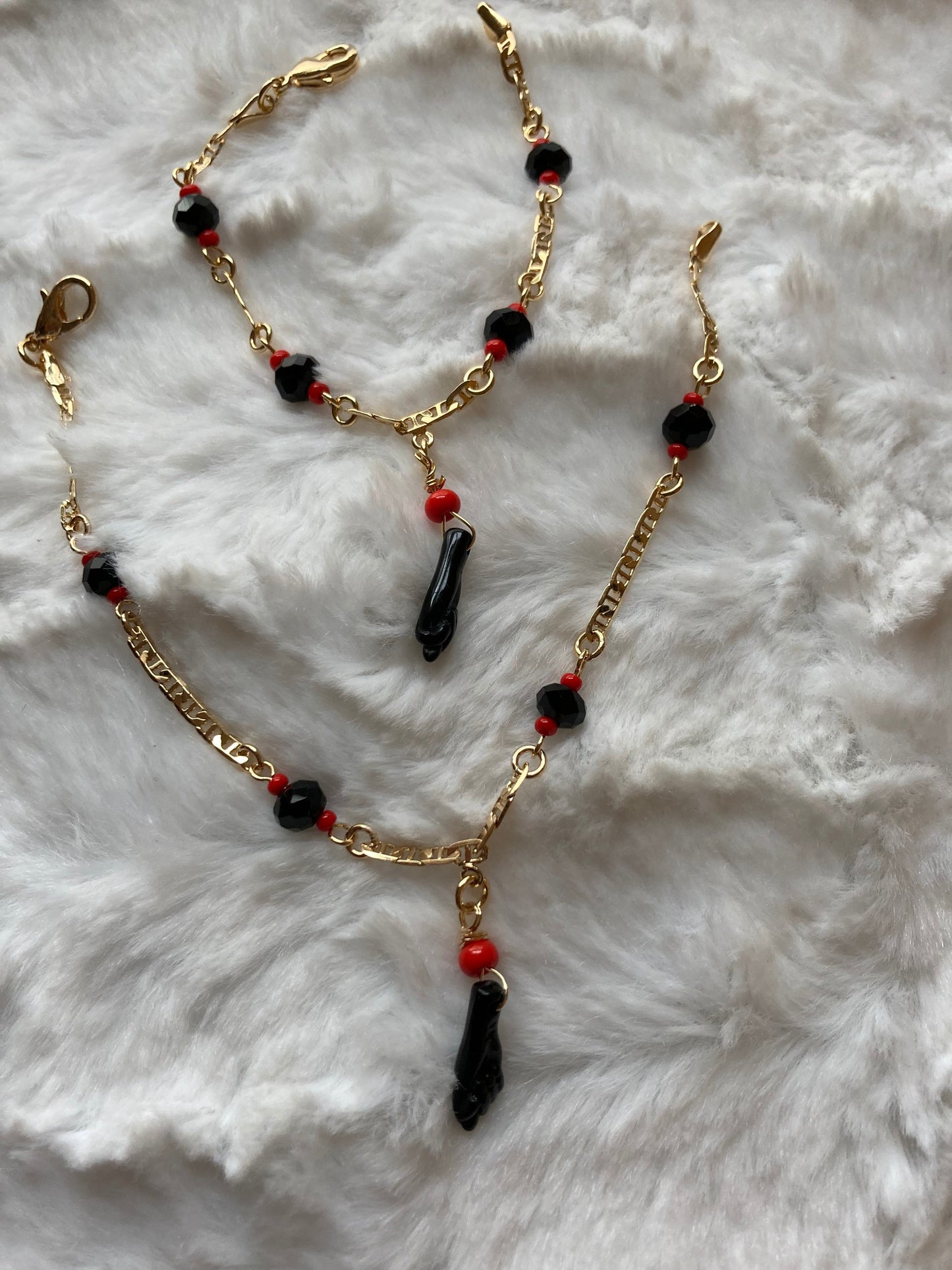 Mommy and Me Azabache/Figa hand bracelets