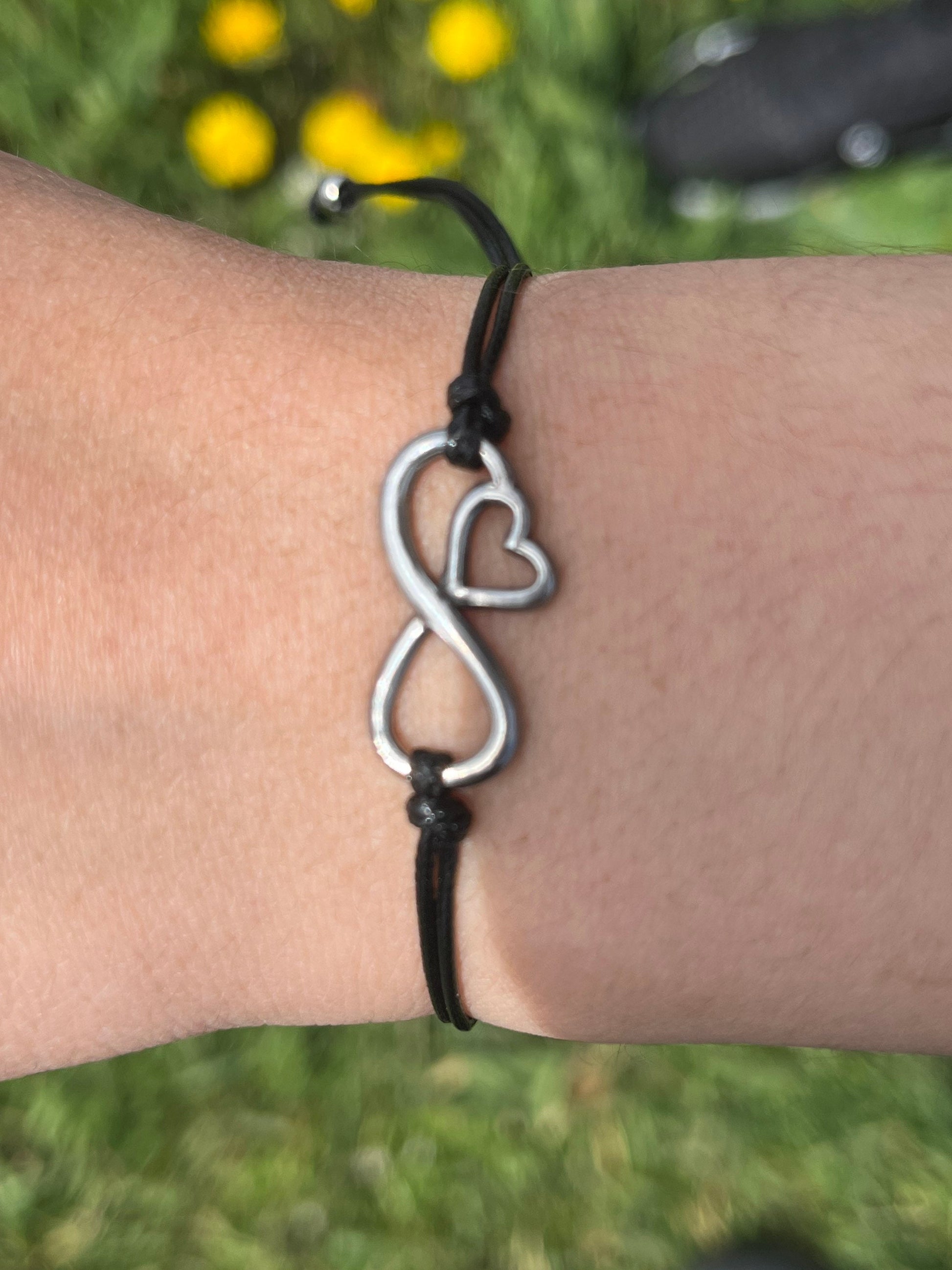 Mother and Daughter Heart Bracelet