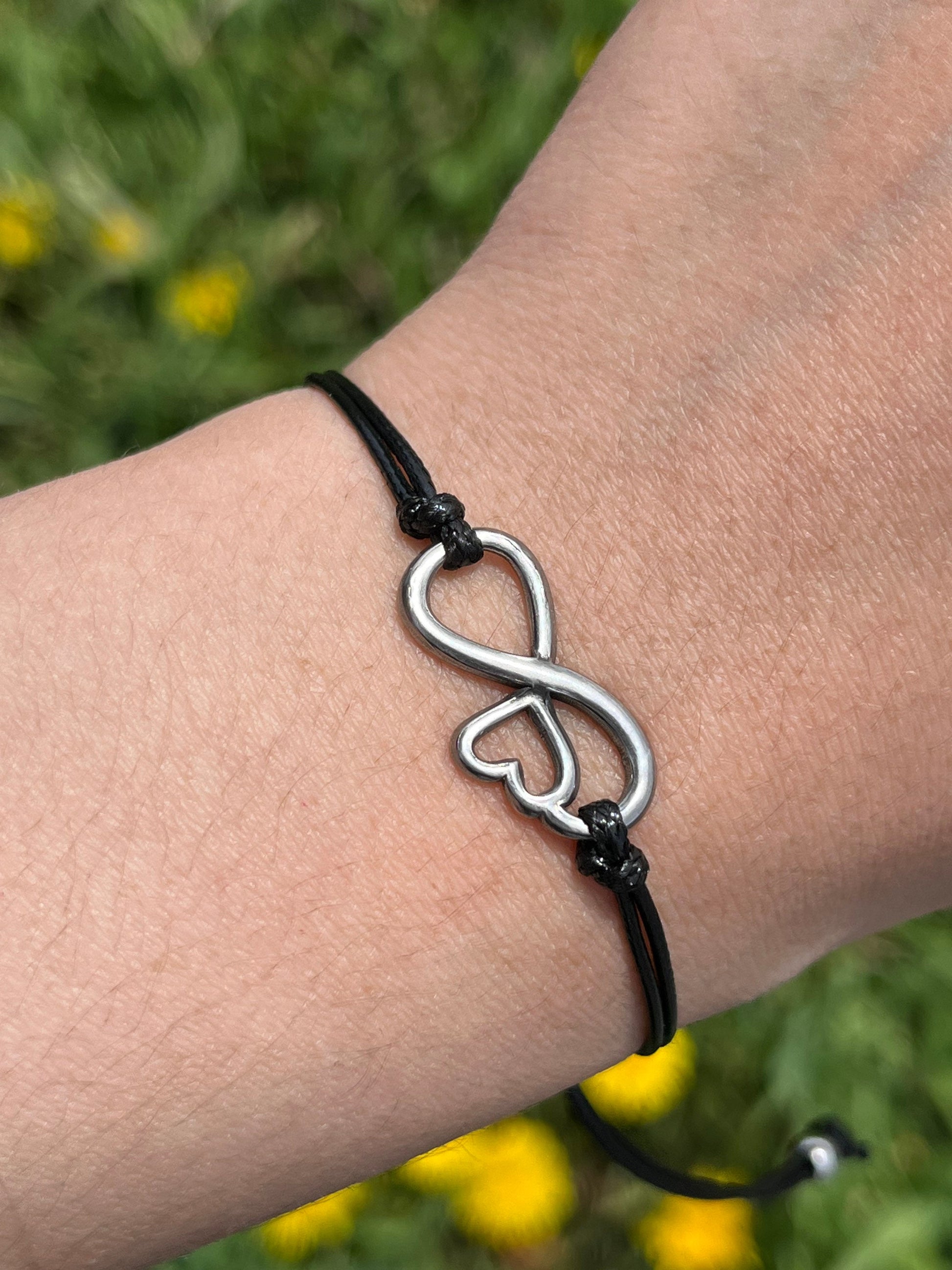 Mother and Daughter Heart Bracelet