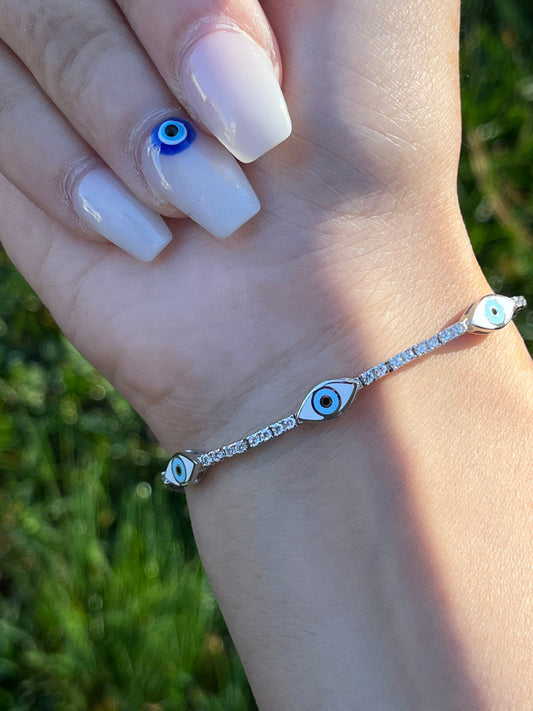 Evil Eye Tennis Bracelet