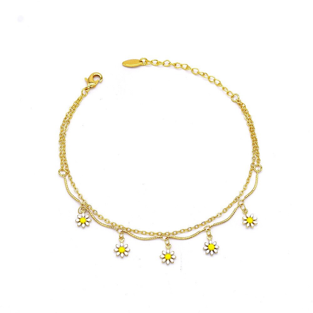 Sun Flower Anklet