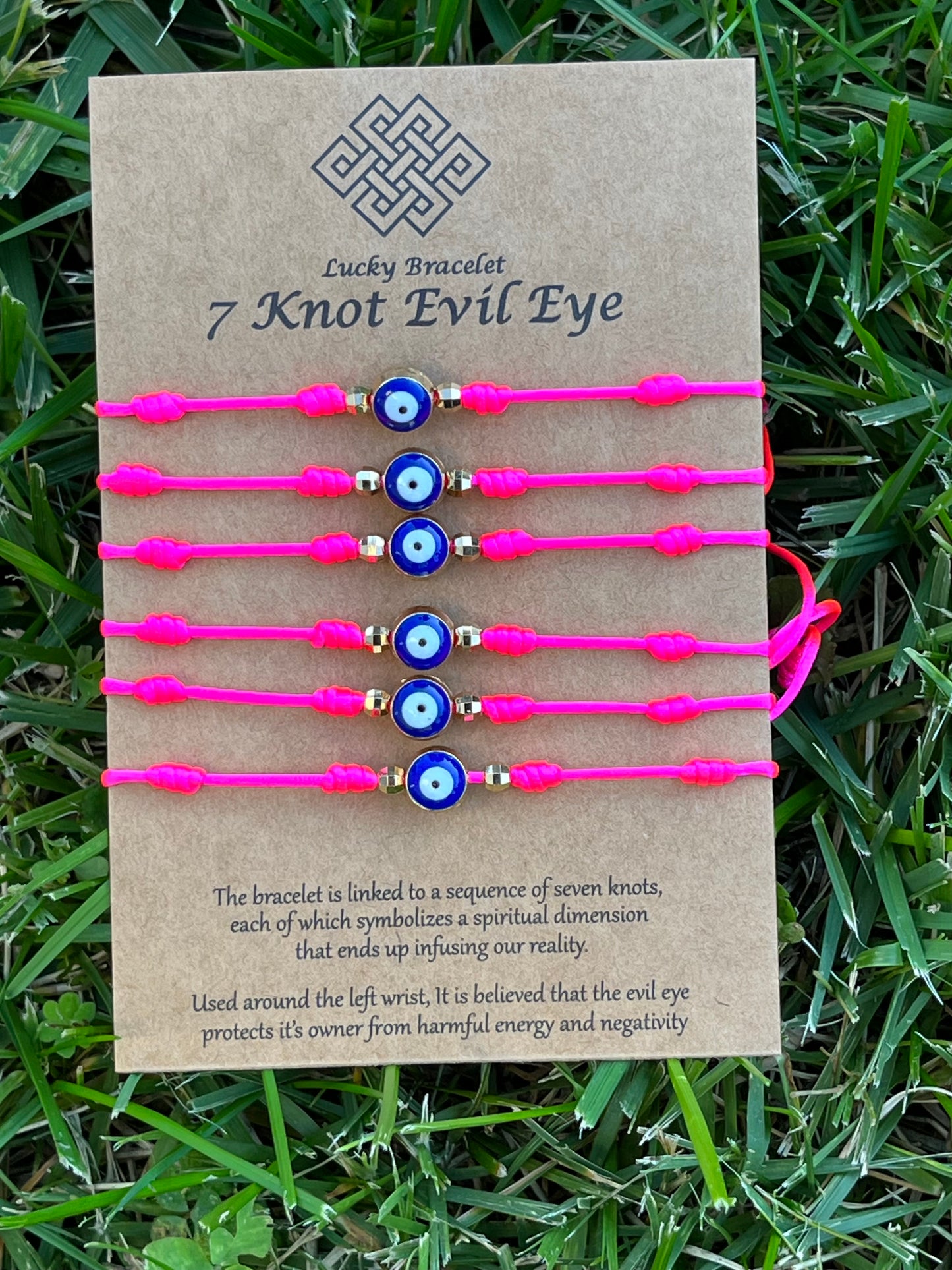 7 knot Evil Eye Bracelets