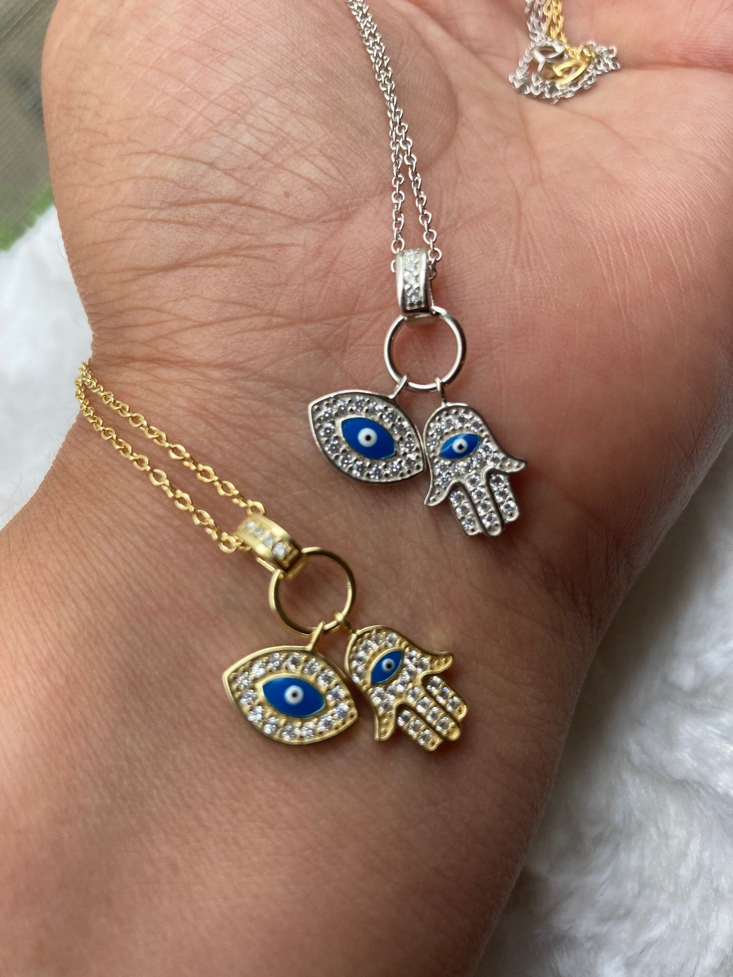 Evil Eye Hamsa Necklace