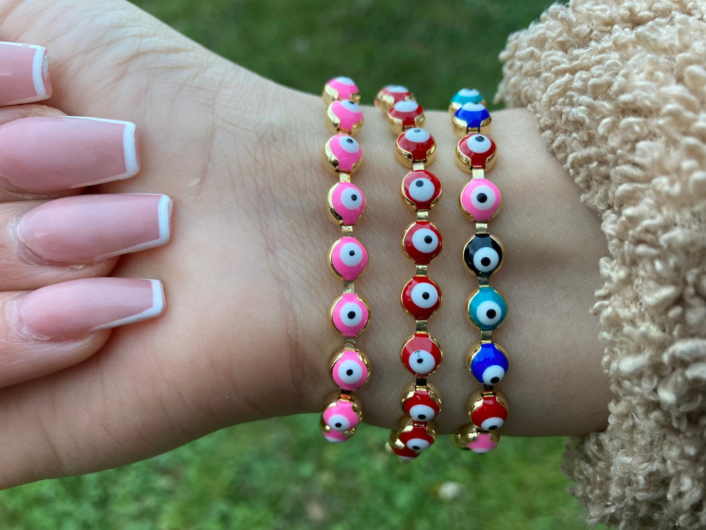 Candy Evil Eye Bracelets, Mal De Ojo Pulsera