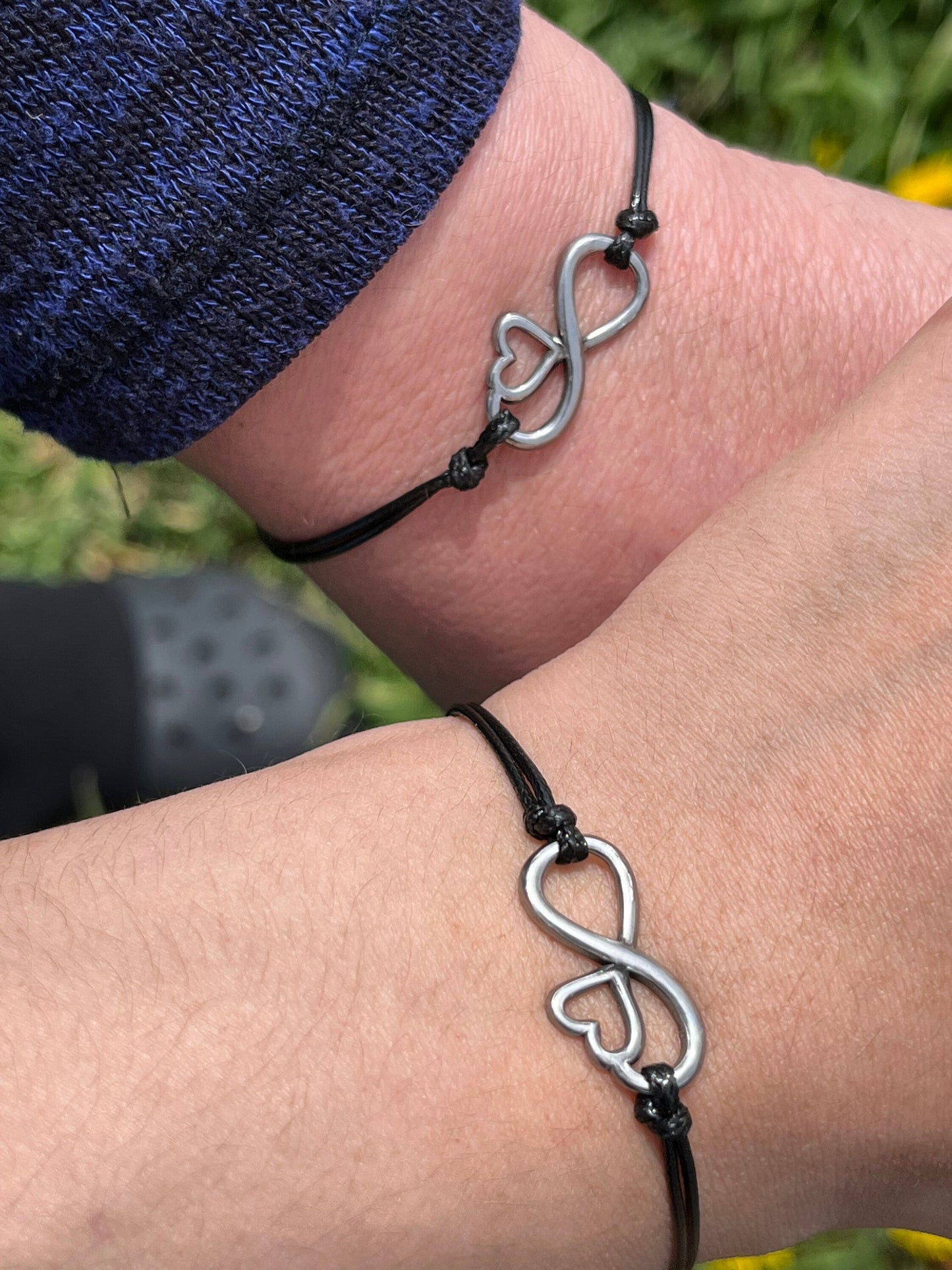 Mother and Daughter Heart Bracelet