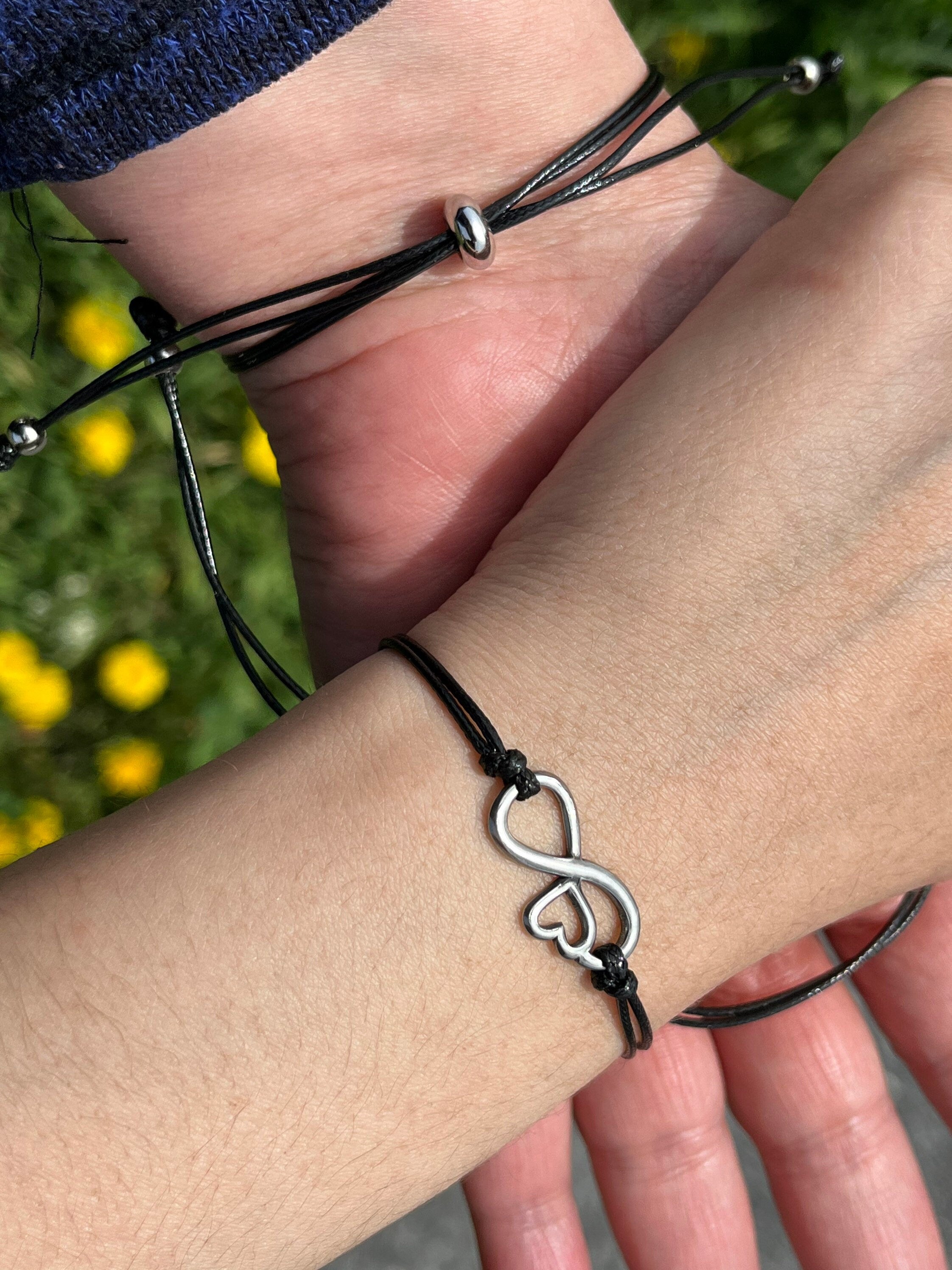 Mother and Daughter Heart Bracelet