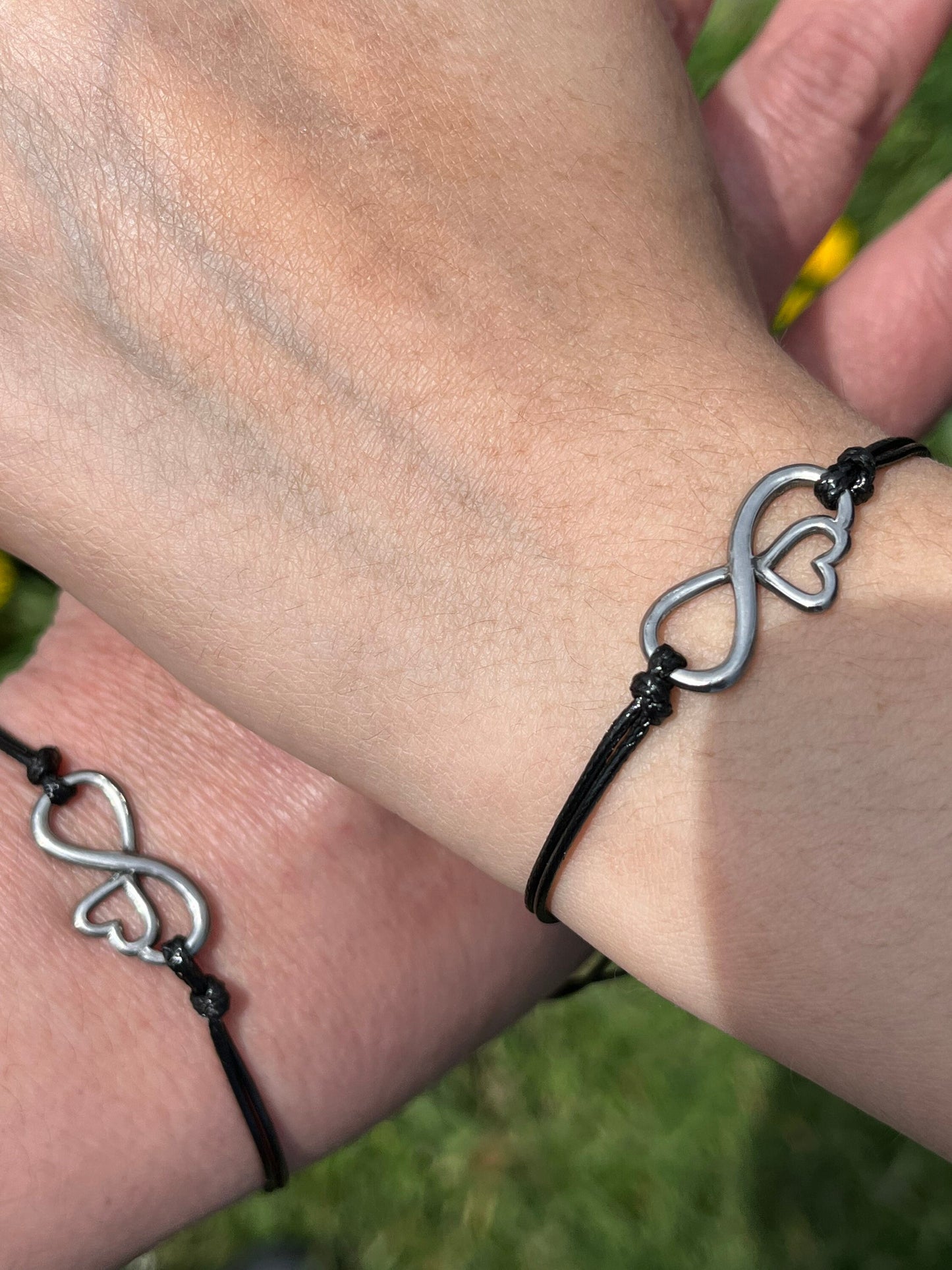 Mother and Daughter Heart Bracelet