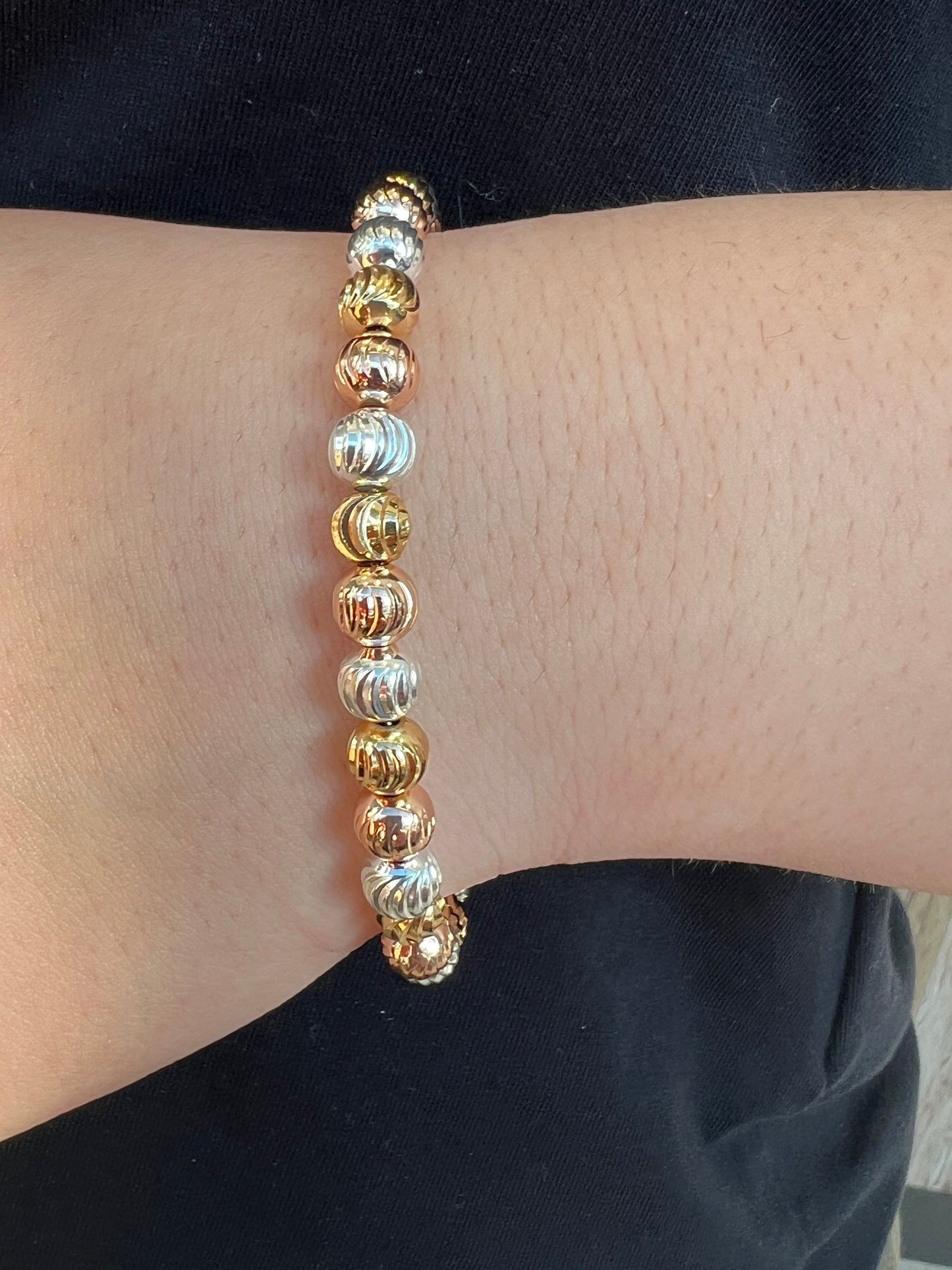 Hamsa Charm Ball Bracelet