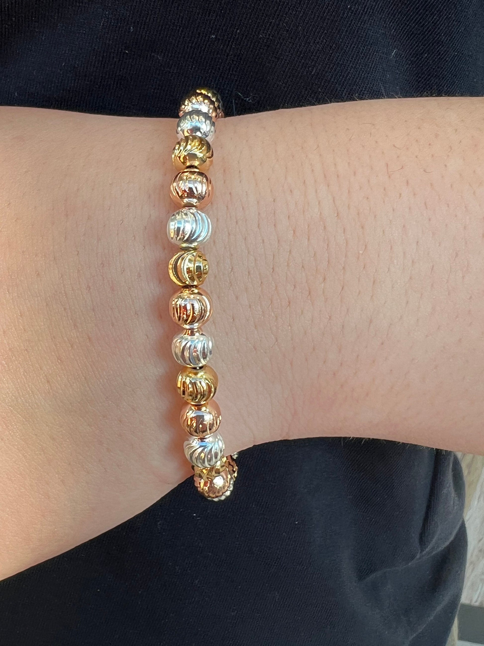 Hamsa Charm Ball Bracelet