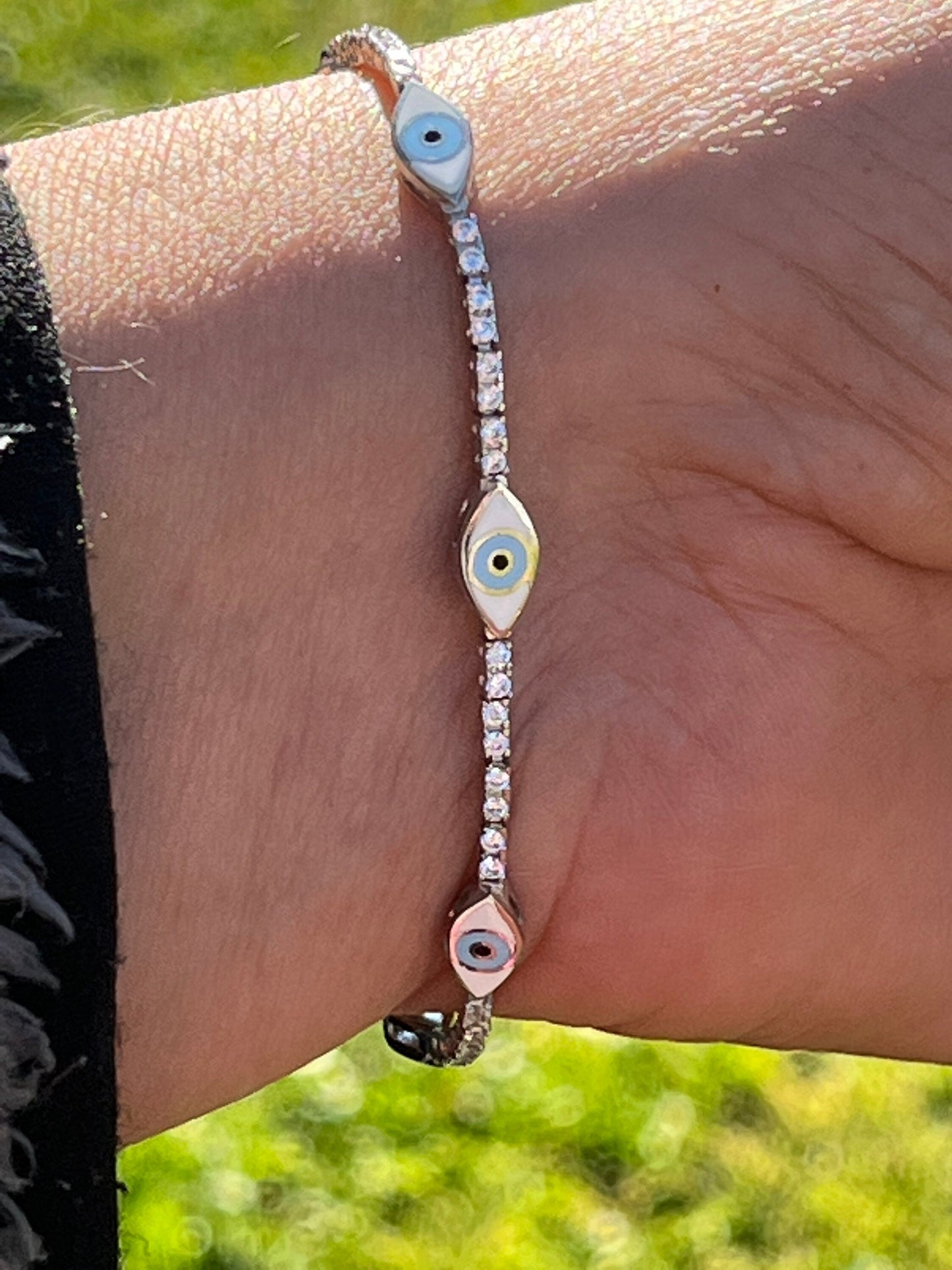 Evil Eye Tennis Bracelet