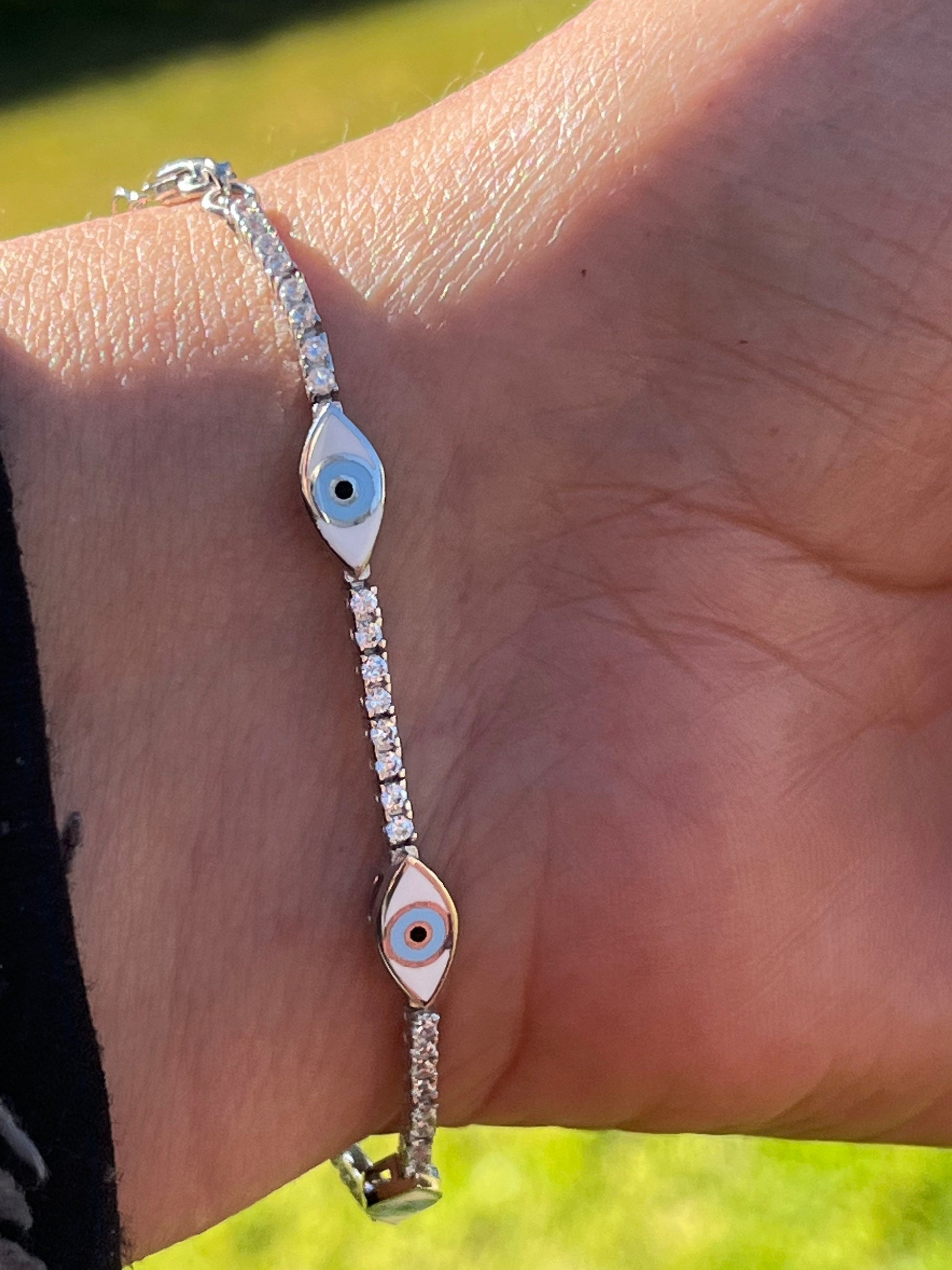 Evil Eye Tennis Bracelet