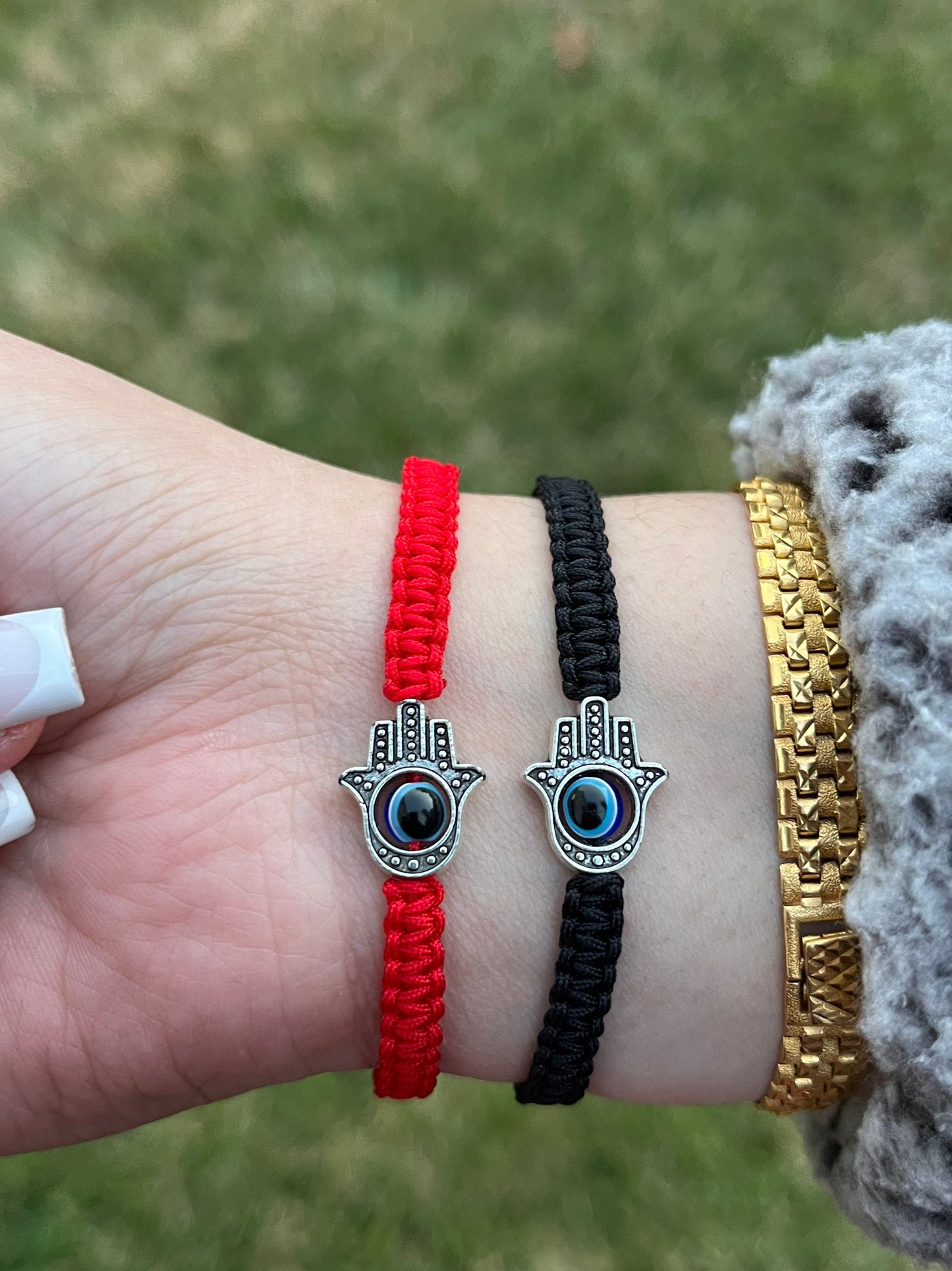 Hamsa Evil Eye Bracelet