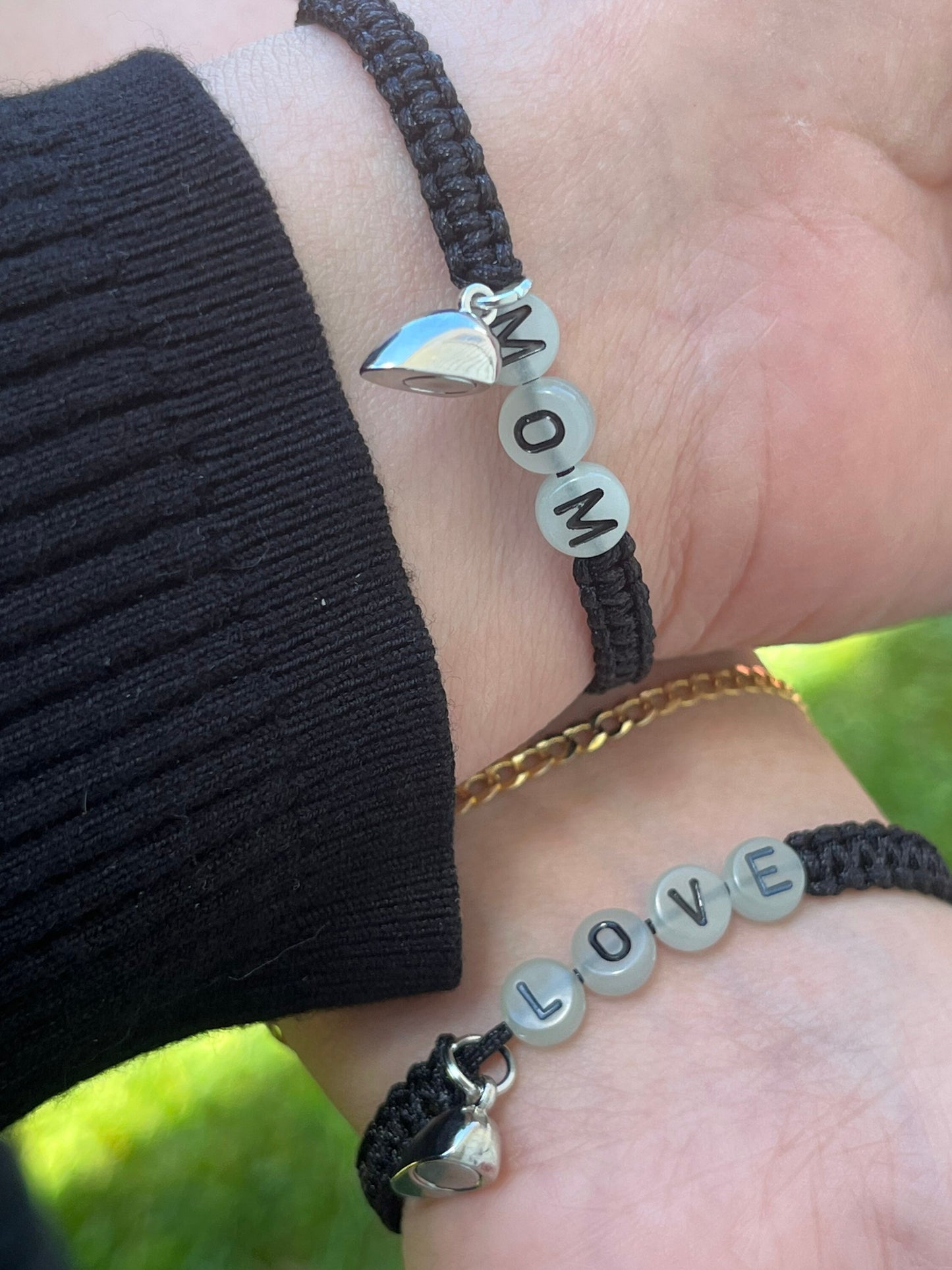 Mother and Daughter Magnetic Heart Bracelet