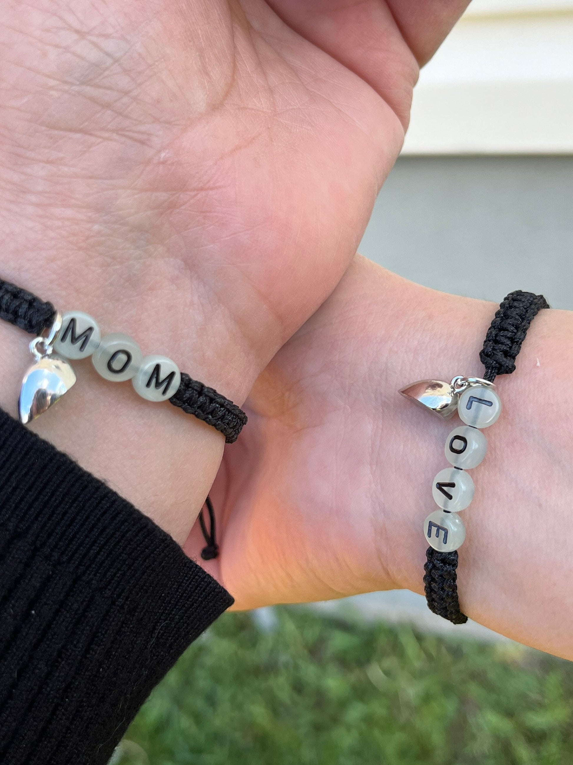 Mother and Daughter Magnetic Heart Bracelet