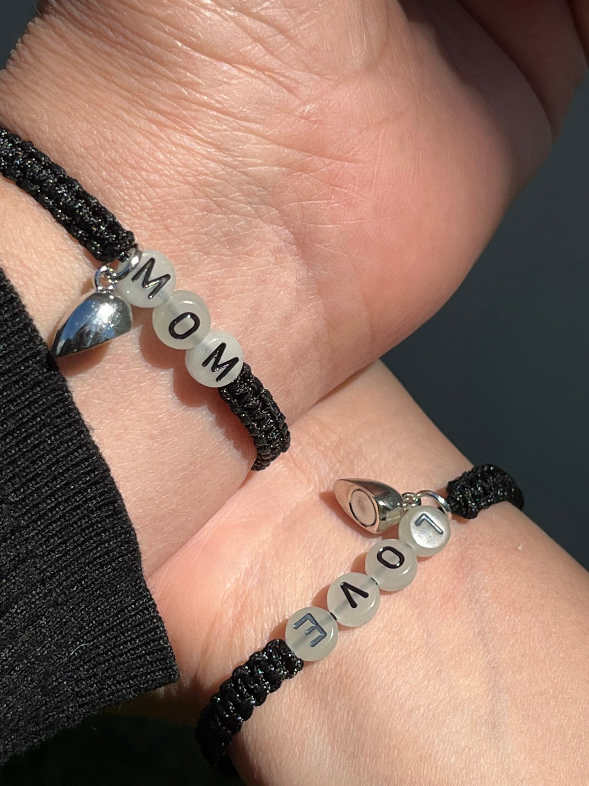 Mother and Daughter Magnetic Heart Bracelet