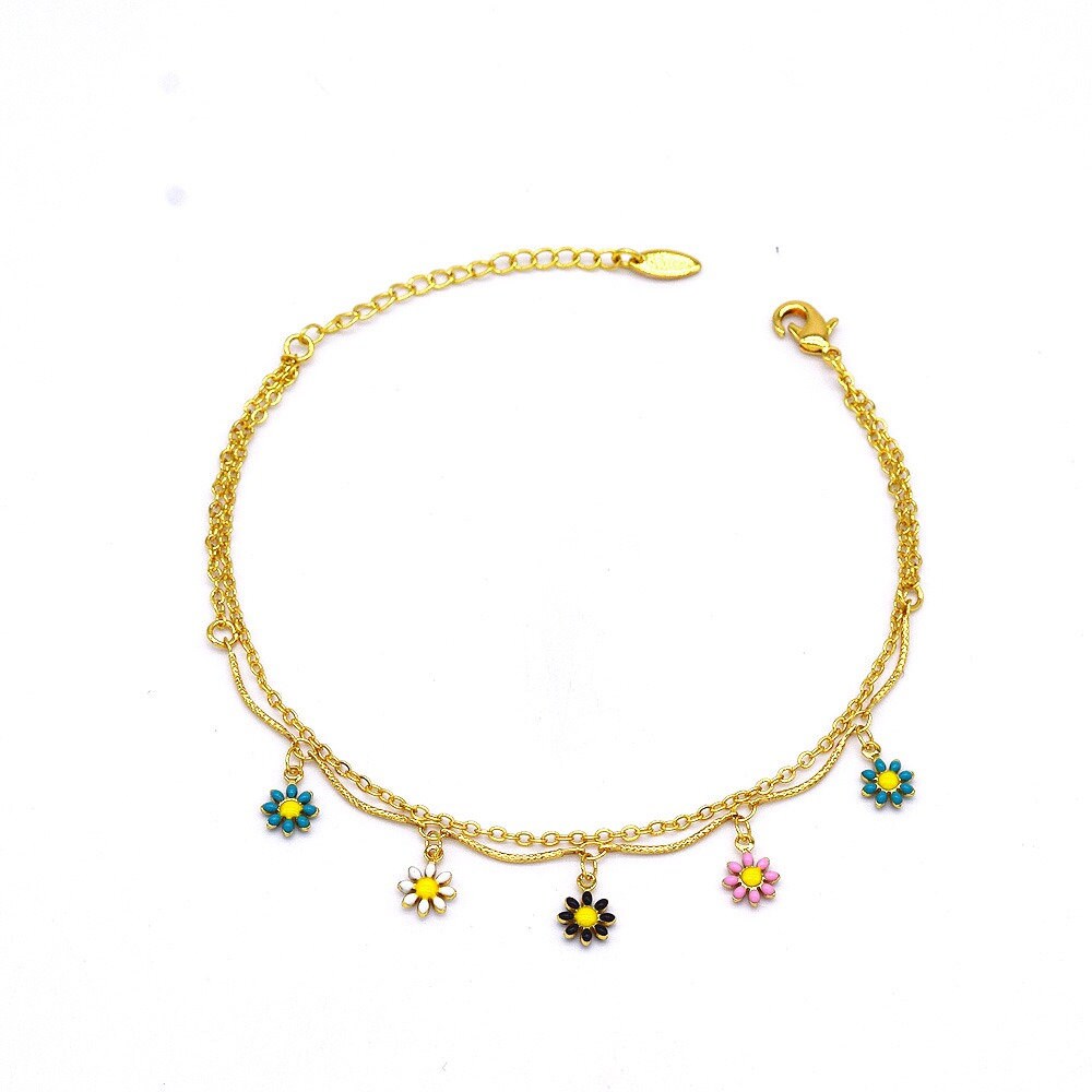 Sun Flower Anklet