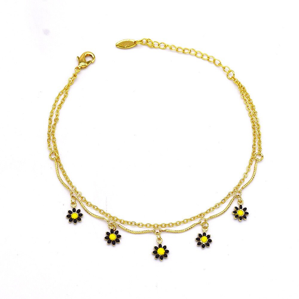 Sun Flower Anklet