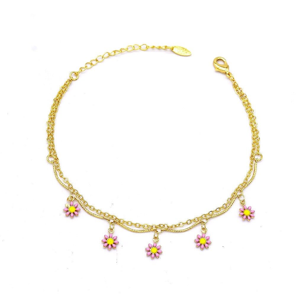 Sun Flower Anklet