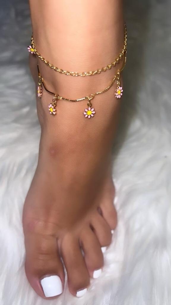 Sun Flower Anklet