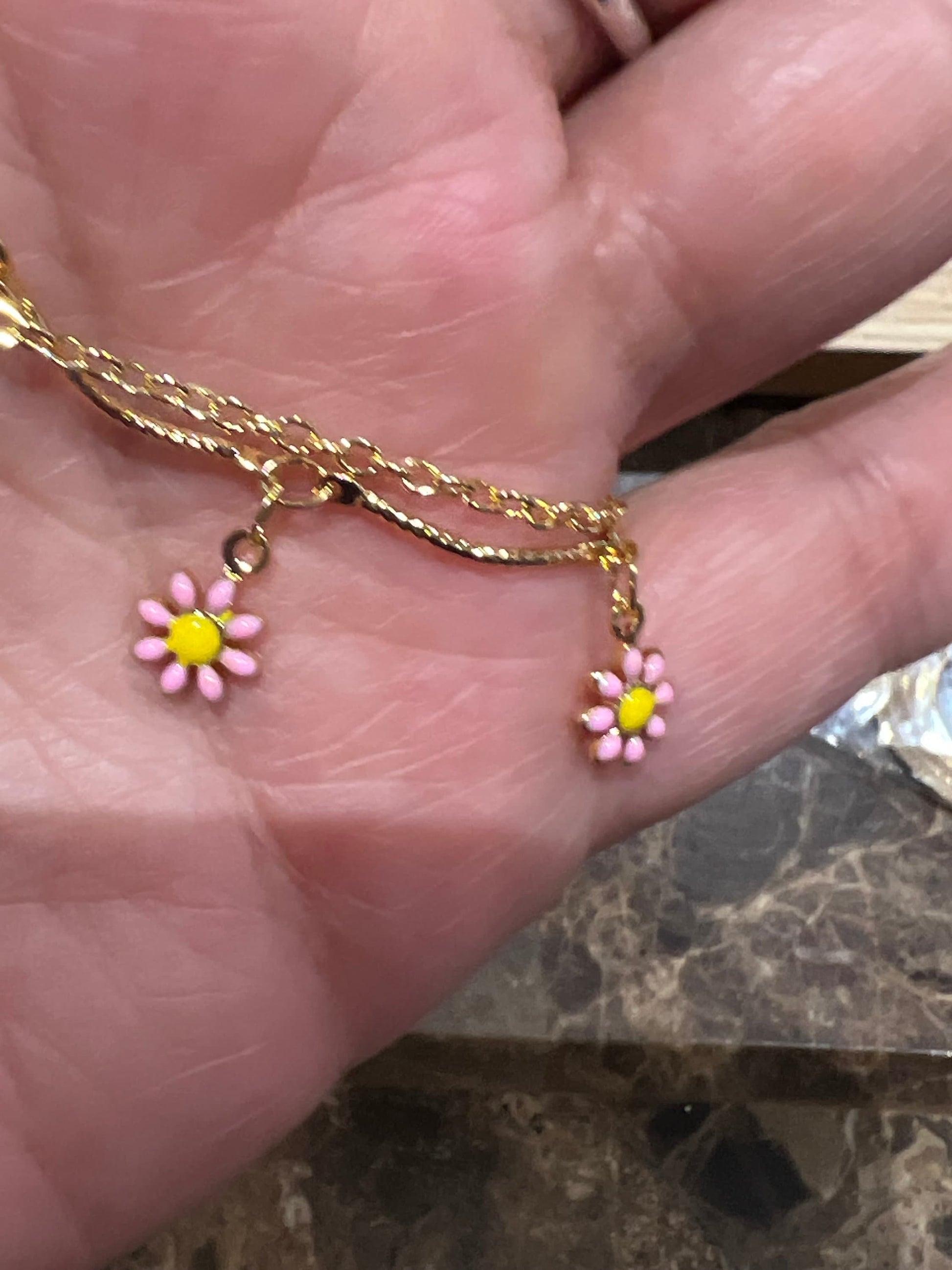 Sun Flower Anklet