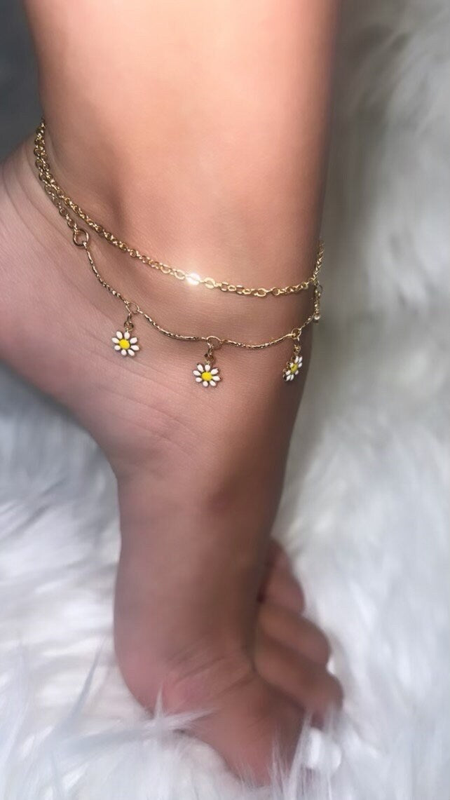 Sun Flower Anklet